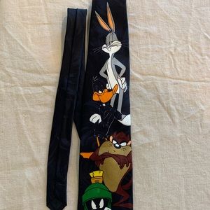 Vintage silk TIE LOONEY TUNES GRAPHIC TIE 1997